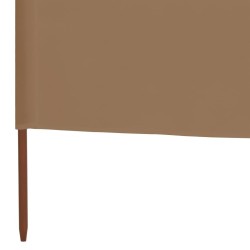 Paravent 6 panneaux Tissu 800 x 120 cm Taupe 