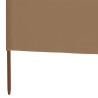 Paravent 6 panneaux Tissu 800 x 120 cm Taupe 