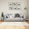 Tapis shaggy PAMPLONA poils longs moderne crème 160x160 cm 