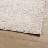 Tapis shaggy PAMPLONA poils longs moderne crème 160x160 cm 