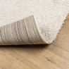 Tapis shaggy PAMPLONA poils longs moderne crème 160x160 cm 