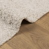 Tapis shaggy PAMPLONA poils longs moderne crème 160x160 cm 