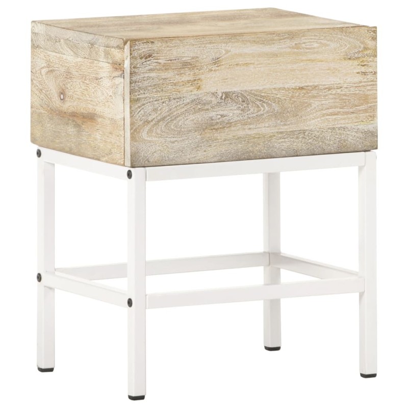 Table de chevet 40x30x50 cm Bois de manguier massif Table de chevet 40x30x50 cm Bois de manguier massif
