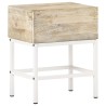 Table de chevet 40x30x50 cm Bois de manguier massif  