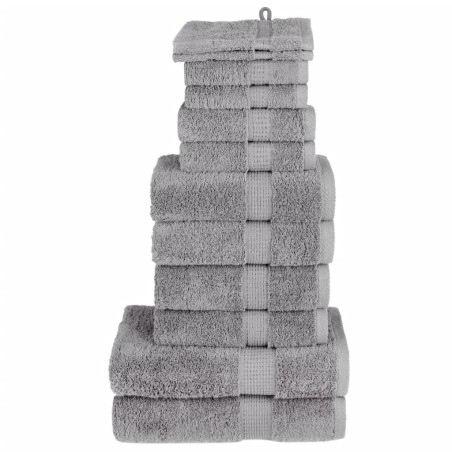 Ensemble de serviettes de qualité supérieure SOLUND 12 pcs gris 