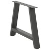 Pieds de table basse en forme de A 2 pièces Anthracite 60 x (42-43) cm Acier 