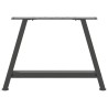 Pieds de table basse en forme de A 2 pièces Anthracite 60 x (42-43) cm Acier 