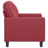 Fauteuil Rouge bordeaux 60 cm Similicuir 