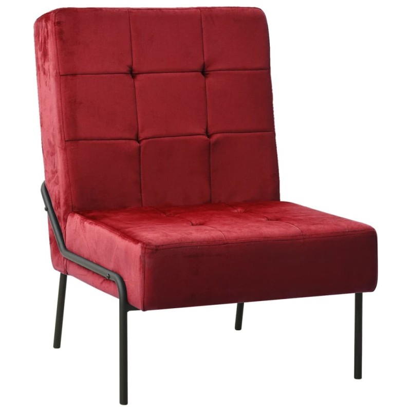 Chaise de relaxation 65x79x87 cm Rouge bordeaux Velours Chaise de relaxation 65x79x87 cm Rouge bordeaux Velours