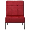 Chaise de relaxation 65x79x87 cm Rouge bordeaux Velours 
