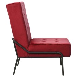 Chaise de relaxation 65x79x87 cm Rouge bordeaux Velours 