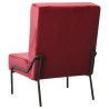 Chaise de relaxation 65x79x87 cm Rouge bordeaux Velours 