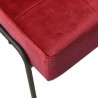 Chaise de relaxation 65x79x87 cm Rouge bordeaux Velours 