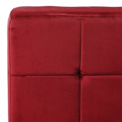 Chaise de relaxation 65x79x87 cm Rouge bordeaux Velours 