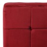Chaise de relaxation 65x79x87 cm Rouge bordeaux Velours 