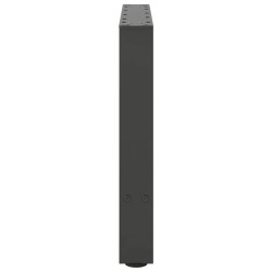 Pieds de table basse Anthracite 2 pièces 60 x (42-43) cm Acier 