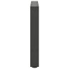 Pieds de table basse Anthracite 2 pièces 60 x (42-43) cm Acier 