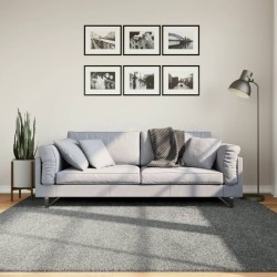 Tapis shaggy PAMPLONA poils longs moderne vert 200x200 cm 