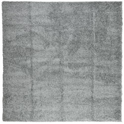 Tapis shaggy PAMPLONA poils longs moderne vert 200x200 cm 