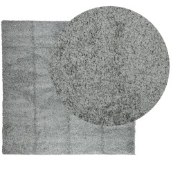 Tapis shaggy PAMPLONA poils longs moderne vert 200x200 cm 