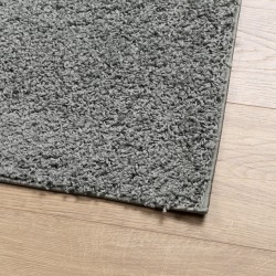 Tapis shaggy PAMPLONA poils longs moderne vert 200x200 cm 