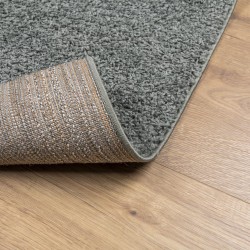 Tapis shaggy PAMPLONA poils longs moderne vert 200x200 cm 