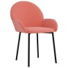 Chaises à manger lot de 2 Rose Velours 