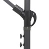 Parasol suspendu avec poteau bleu 3 m 