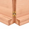 Dessus de table bois massif traité bordure assortie 