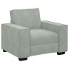 Fauteuil Gris clair 60 cm Velours 