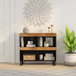 Armoire latérale 85x33x75 cm bois massif de manguier 