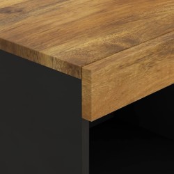 Armoire latérale 85x33x75 cm bois massif de manguier 