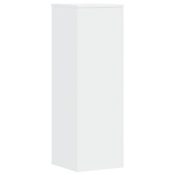 Support pour plantes blanc 33x33x100 cm bois d'ingénierie 