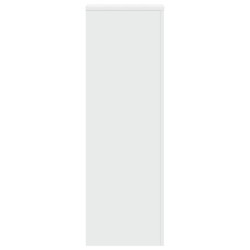 Support pour plantes blanc 33x33x100 cm bois d'ingénierie 