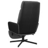 Chaise de relaxation avec repose-pied Gris clair Tissu 
