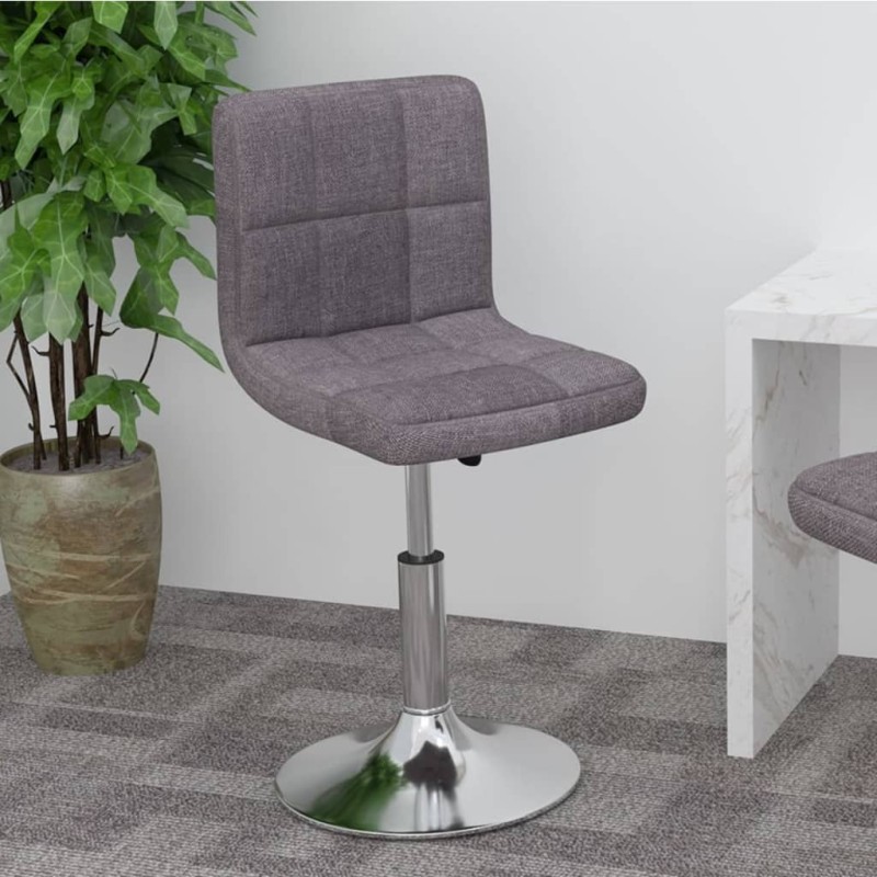 Tabouret de bar pivotant Taupe Tissu Tabouret de bar pivotant Taupe Tissu