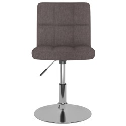 Tabouret de bar pivotant Taupe Tissu 