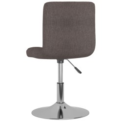 Tabouret de bar pivotant Taupe Tissu 