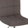 Tabouret de bar pivotant Taupe Tissu 
