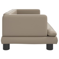 Canapé pour enfants cappuccino 80x45x30 cm similicuir 