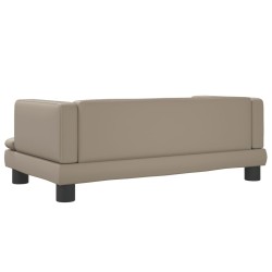 Canapé pour enfants cappuccino 80x45x30 cm similicuir 
