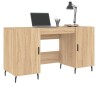 Bureau chêne sonoma 140x50x75 cm bois d'ingénierie 