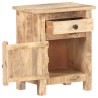 Table de chevet 40x30x50 cm Bois de manguier brut 