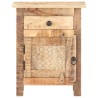 Table de chevet 40x30x50 cm Bois de manguier brut 