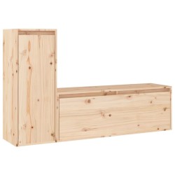 Meubles TV 2 pcs Bois massif de pin 