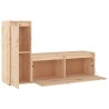 Meubles TV 2 pcs Bois massif de pin 