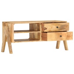 Meuble TV 97 x 35 x 47 cm Bois de manguier massif 
