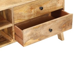 Meuble TV 97 x 35 x 47 cm Bois de manguier massif 