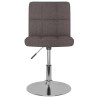 Chaise pivotante de salle à manger Taupe Tissu 