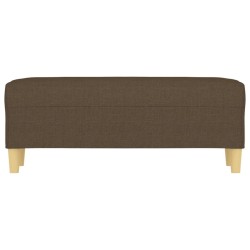 Banc Marron 100x35x41 cm Tissu 